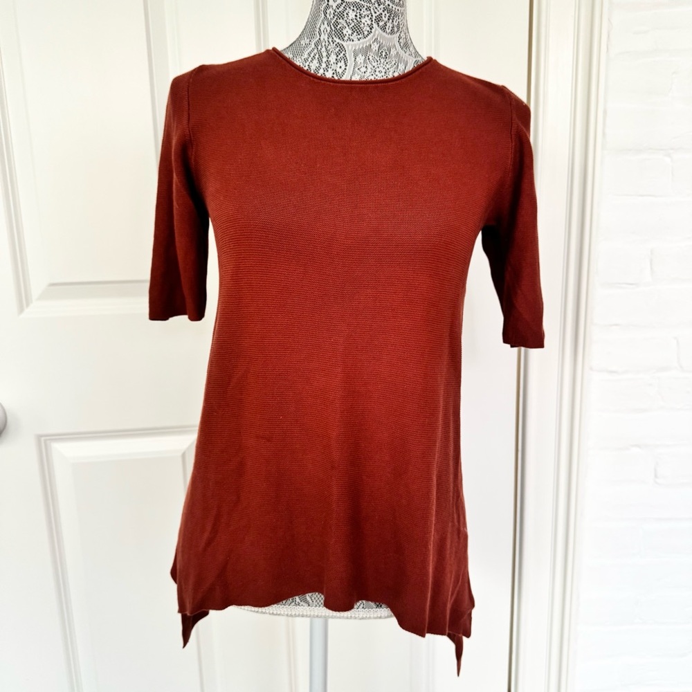 Eileen Fisher Short Sleeve Top Size PM